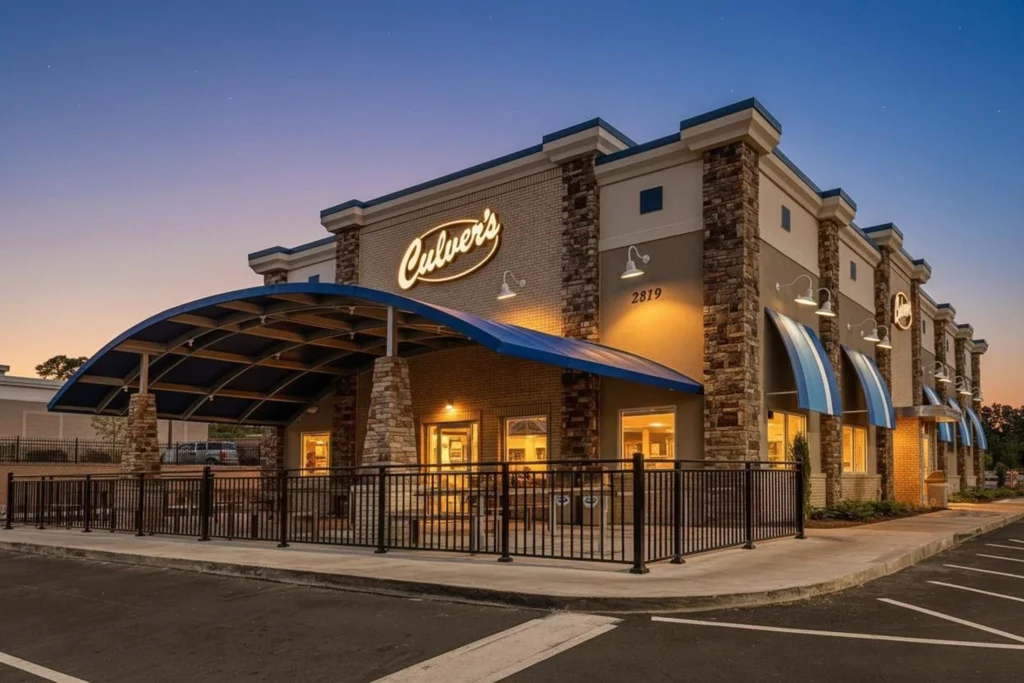 Culver's restaurant building exterior photograp