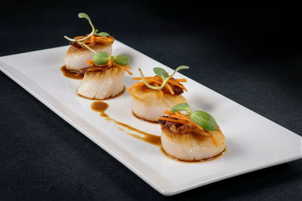 Garnished food
